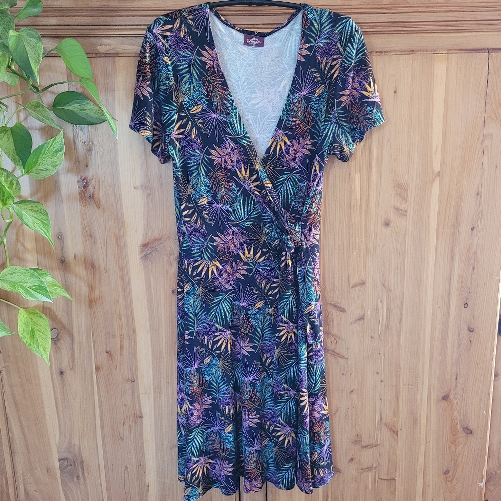 Salaam Dress Tropical Pattern
